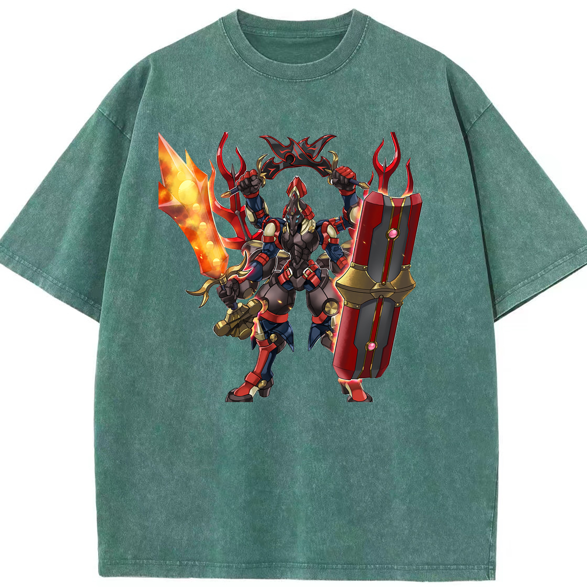 （画像用） 遊☆戯☆王 Yu-Gi-Oh! 綿100% ヴィンテージ風 半袖Tシャツ（フロントプリント）